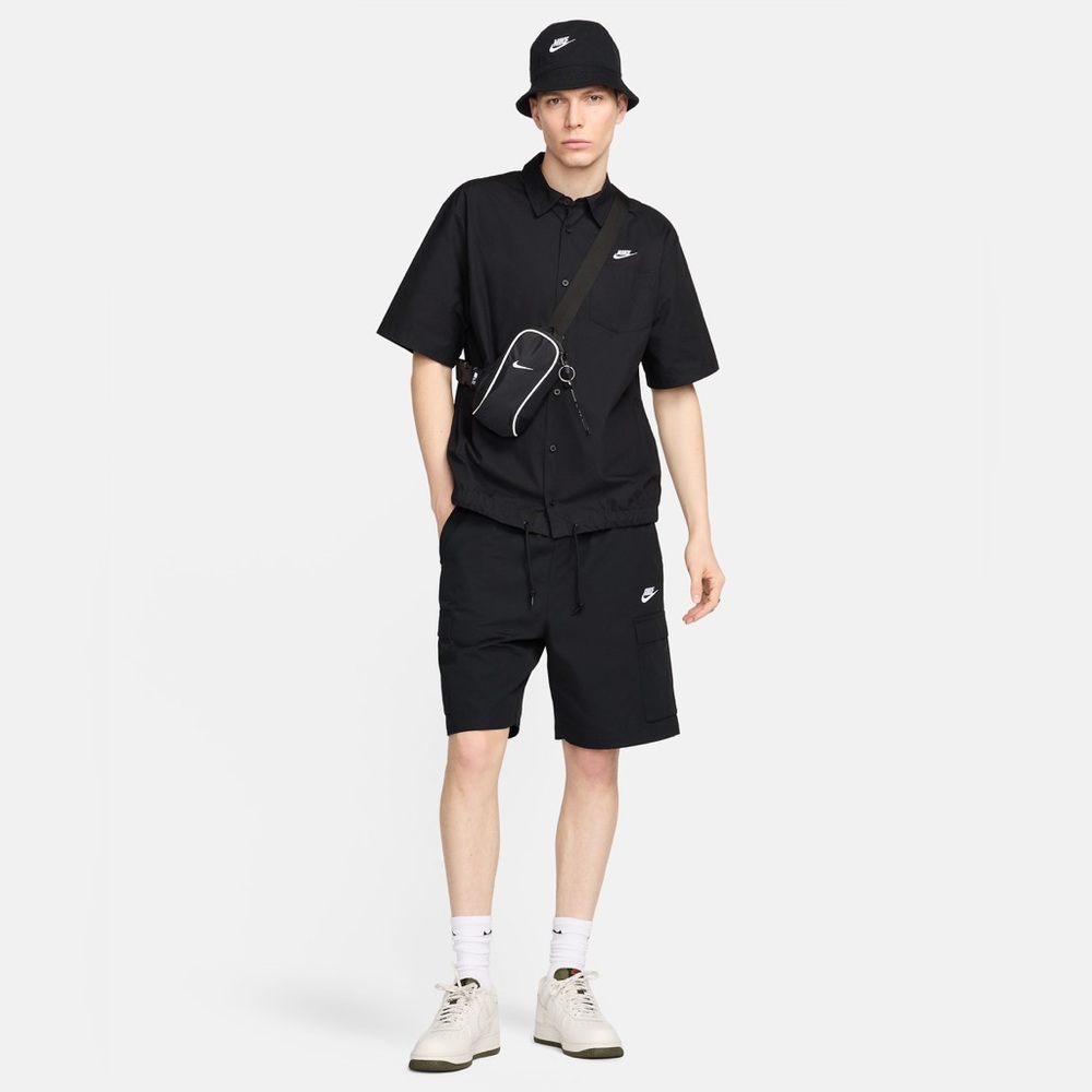 NIKE CLUB short sleeve oxford button down shirt